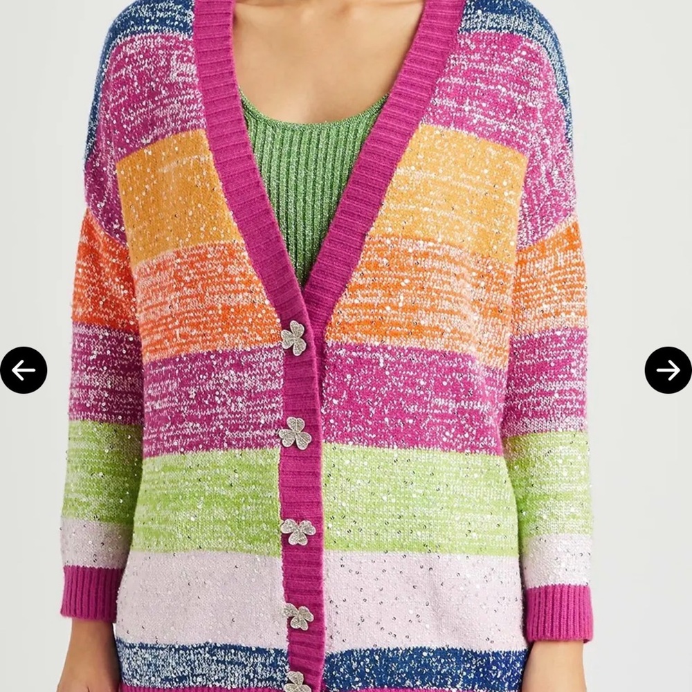 OLIVIA RUBIN Multicolor Striped Cardigan - Picture 2 of 6